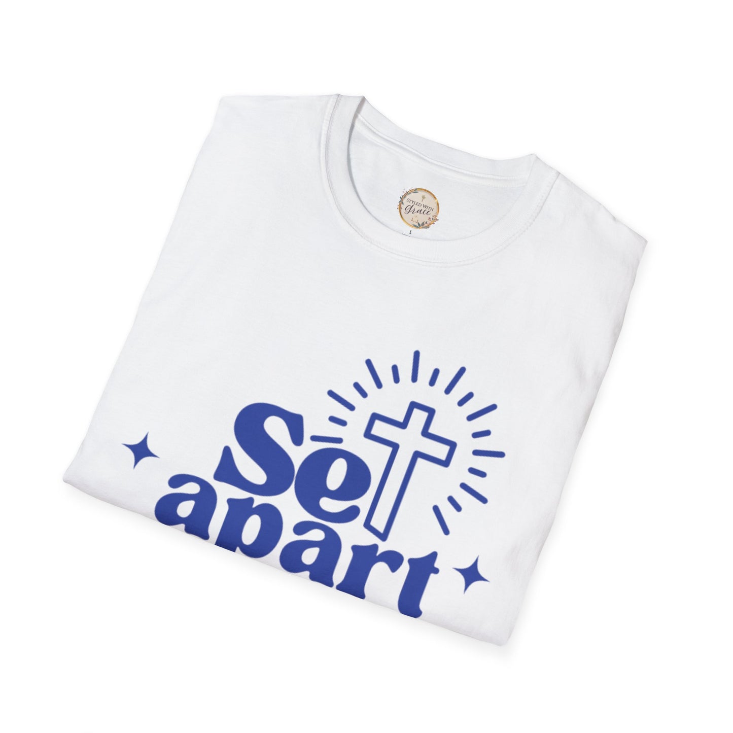 Set Apart - Christian Inspirational T-Shirt, Set Apart Apparel, Faith-Based Gift, Religious Tees, Bible Verse Shirt, Unisex Softstyle Tee
