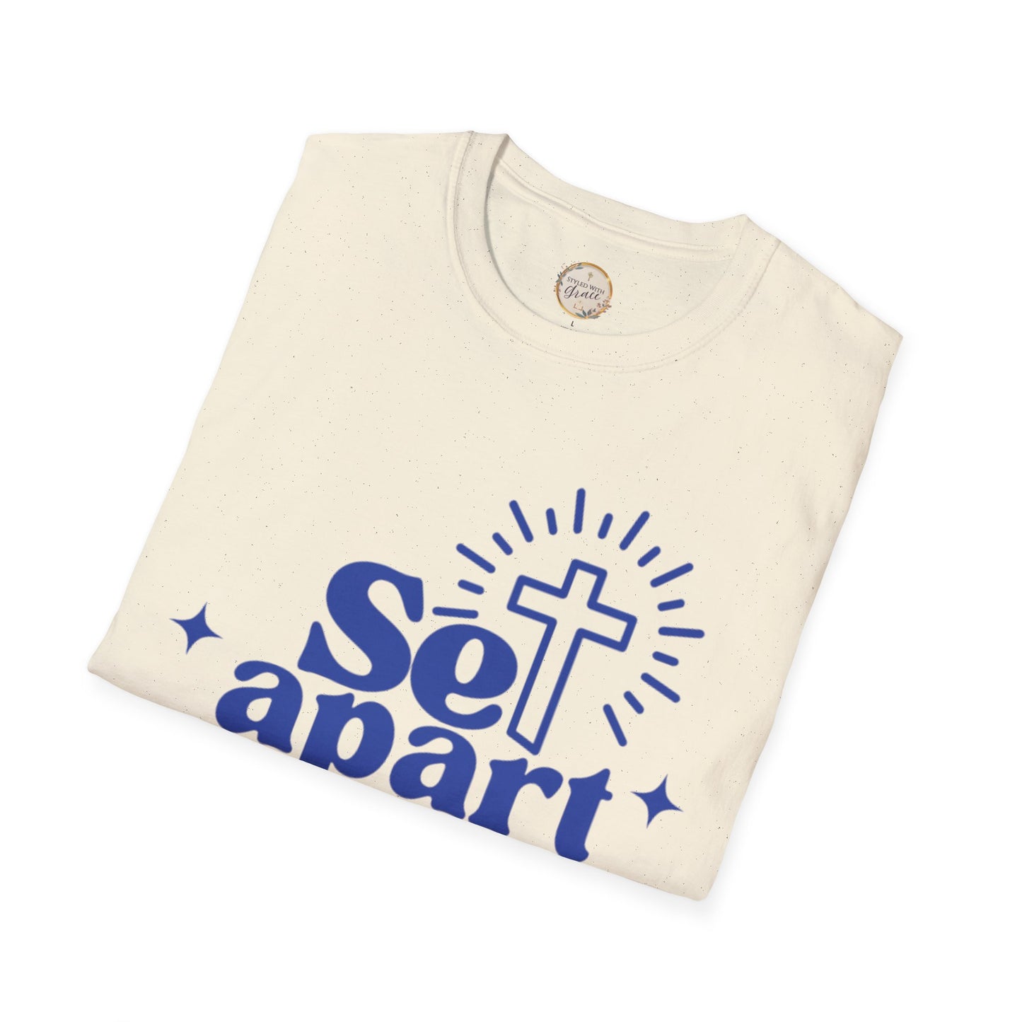 Set Apart - Christian Inspirational T-Shirt, Set Apart Apparel, Faith-Based Gift, Religious Tees, Bible Verse Shirt, Unisex Softstyle Tee