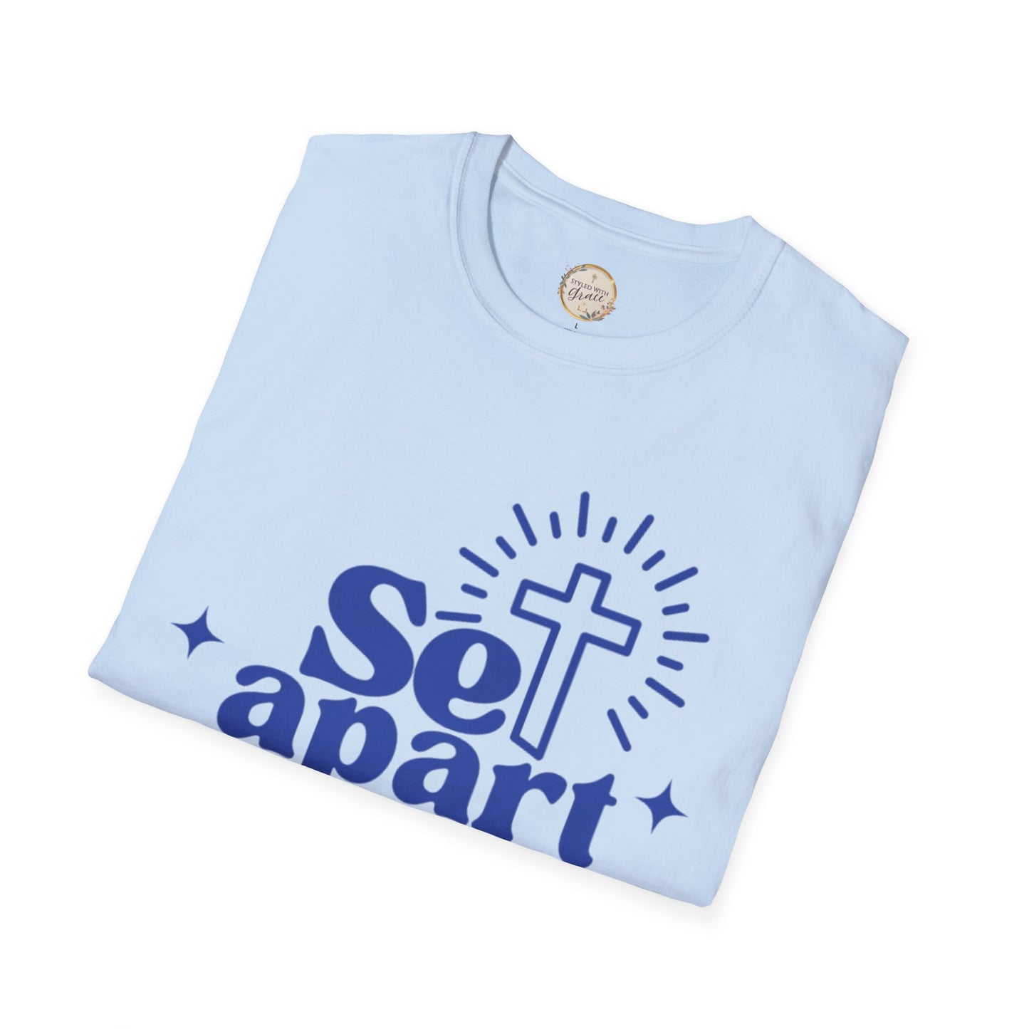 Set Apart - Christian Inspirational T-Shirt, Set Apart Apparel, Faith-Based Gift, Religious Tees, Bible Verse Shirt, Unisex Softstyle Tee