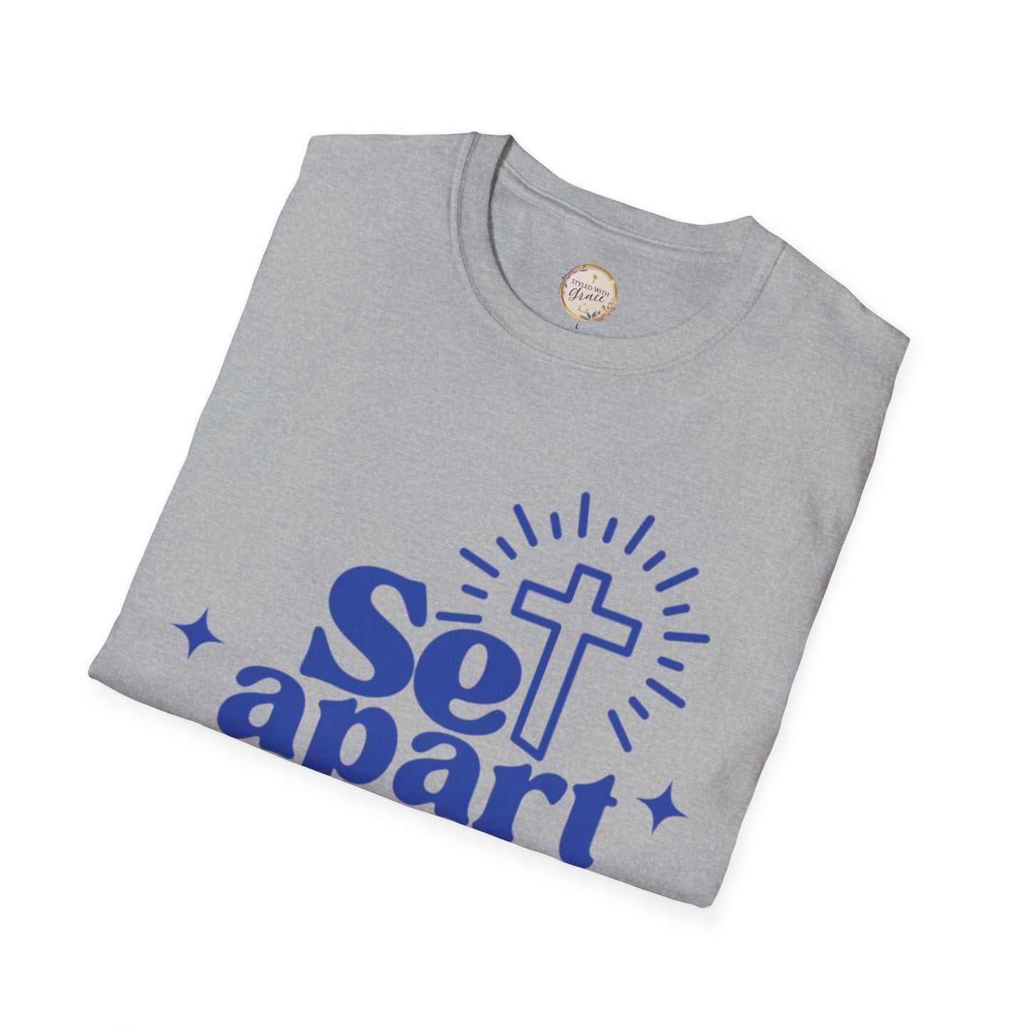 Set Apart - Christian Inspirational T-Shirt, Set Apart Apparel, Faith-Based Gift, Religious Tees, Bible Verse Shirt, Unisex Softstyle Tee