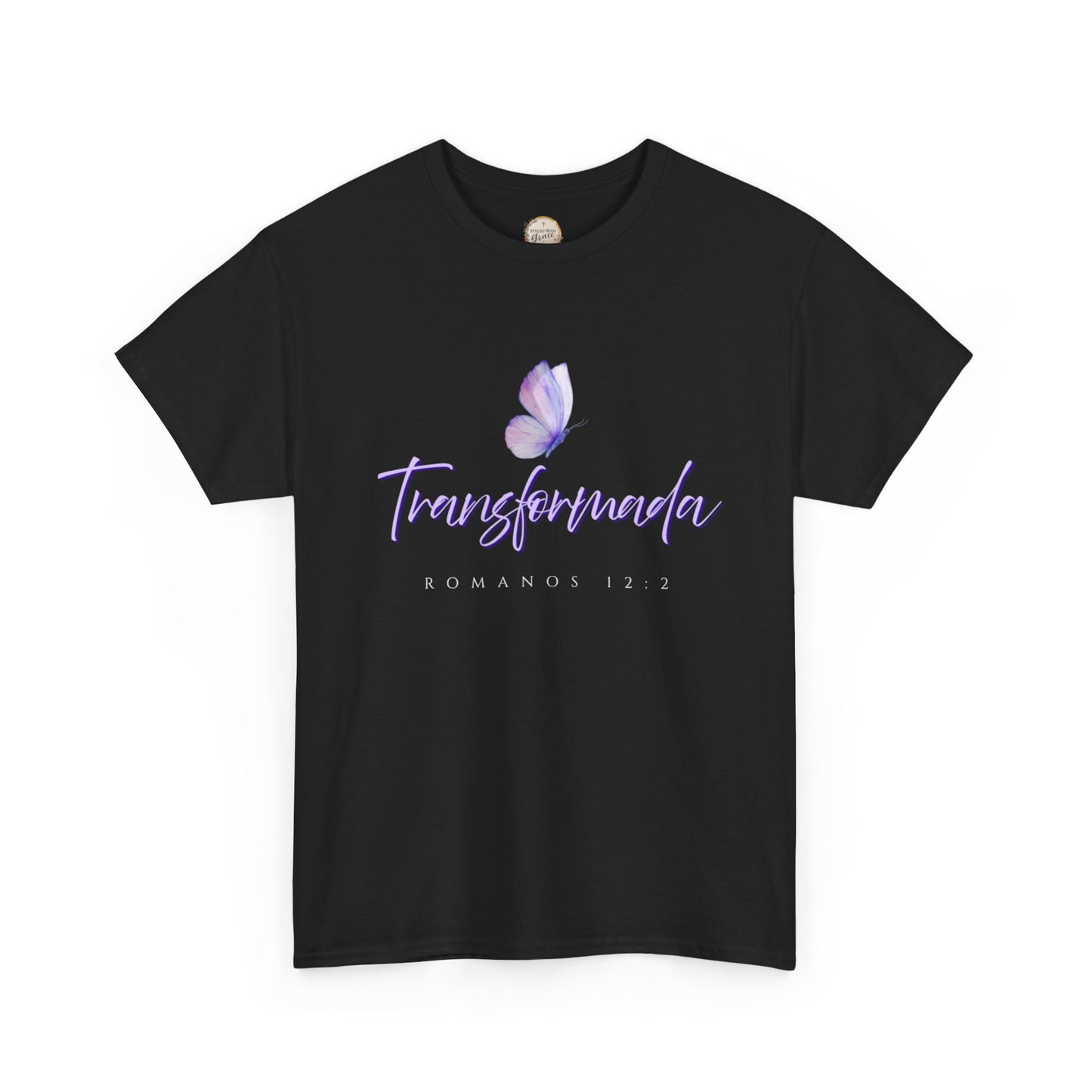 Transformada Unisex Heavy Cotton Tee, Inspirational Shirt, Gift for Women, Motivational Top, Spiritual Apparel, Casual Wear