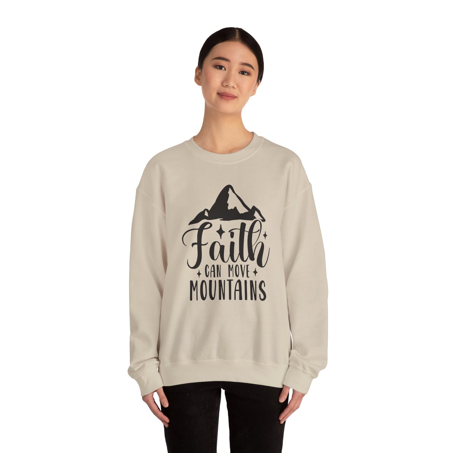 Faith Can Move Mountains Crewneck Sweatshirt