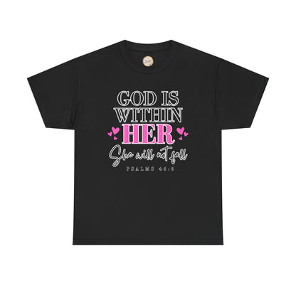 God Is Within Her Unisex Heavy Cotton Tee