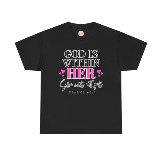 God Is Within Her Unisex Heavy Cotton Tee