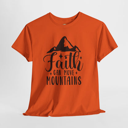 Faith Can Move Mountains - Unisex Heavy Cotton Tee
