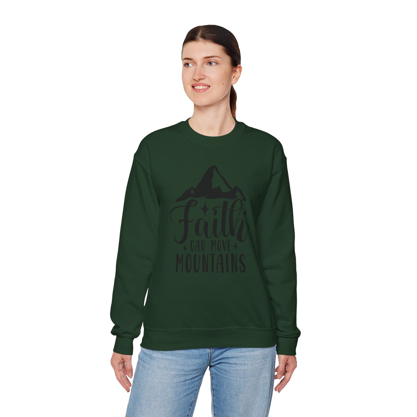 Faith Can Move Mountains Crewneck Sweatshirt