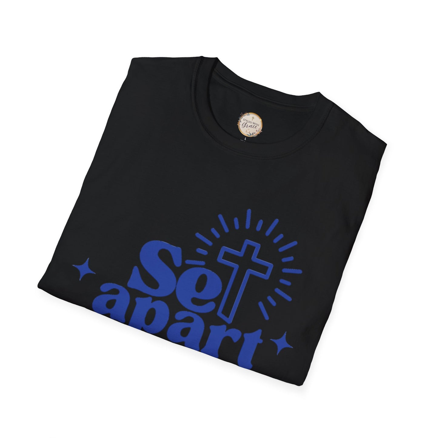 Set Apart - Christian Inspirational T-Shirt, Set Apart Apparel, Faith-Based Gift, Religious Tees, Bible Verse Shirt, Unisex Softstyle Tee