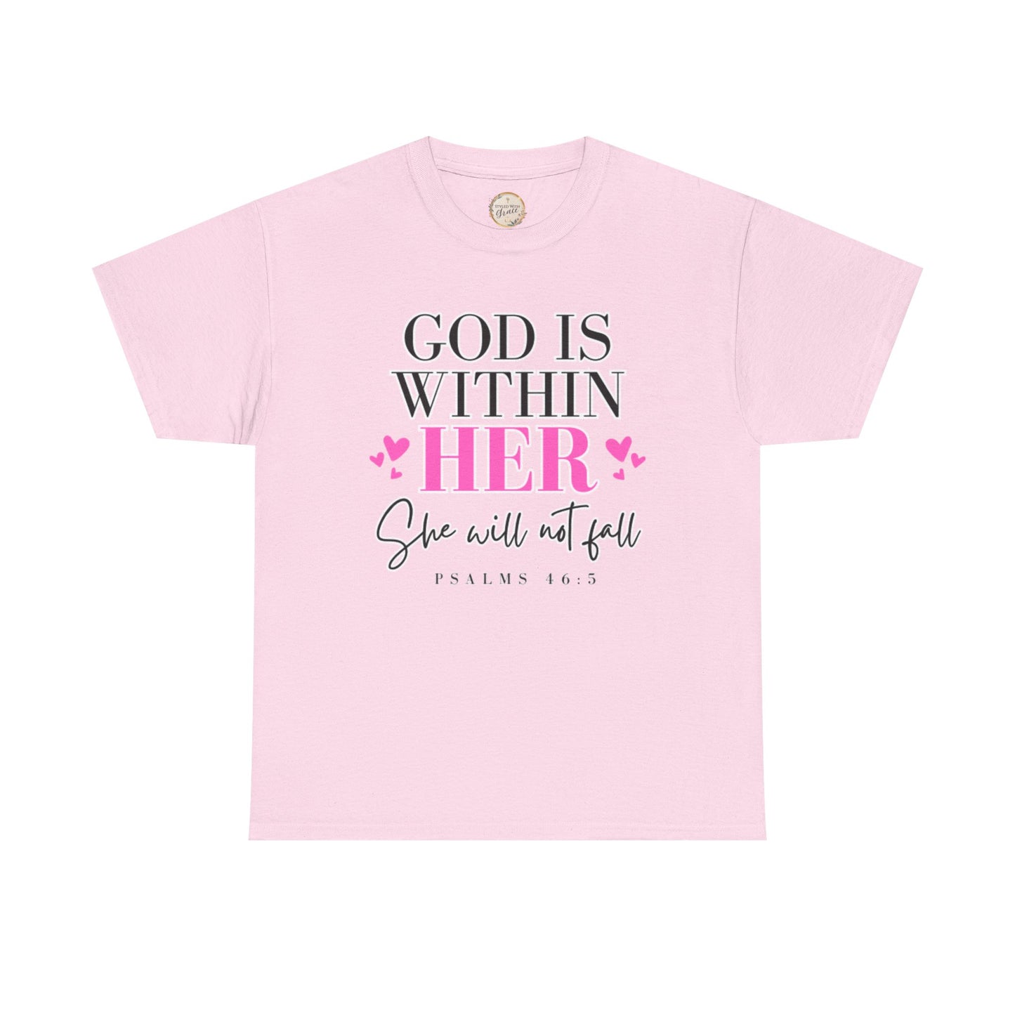 God Is Within Her Unisex Heavy Cotton Tee