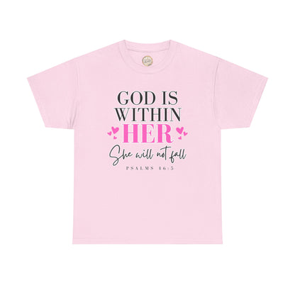 God Is Within Her Unisex Heavy Cotton Tee