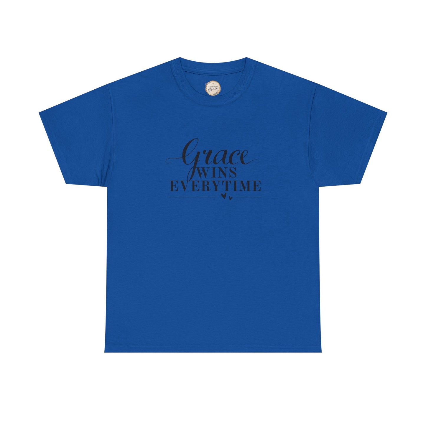Grace Wins Every Time Tee — Inspirational Christian Graphic T-Shirt