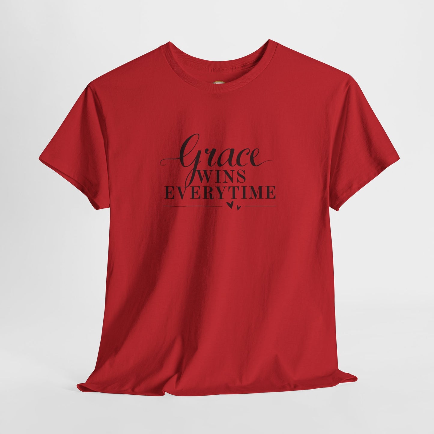 Grace Wins Every Time Tee — Inspirational Christian Graphic T-Shirt