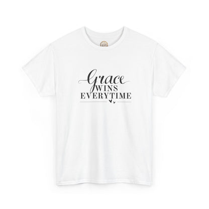 Grace Wins Every Time Tee — Inspirational Christian Graphic T-Shirt