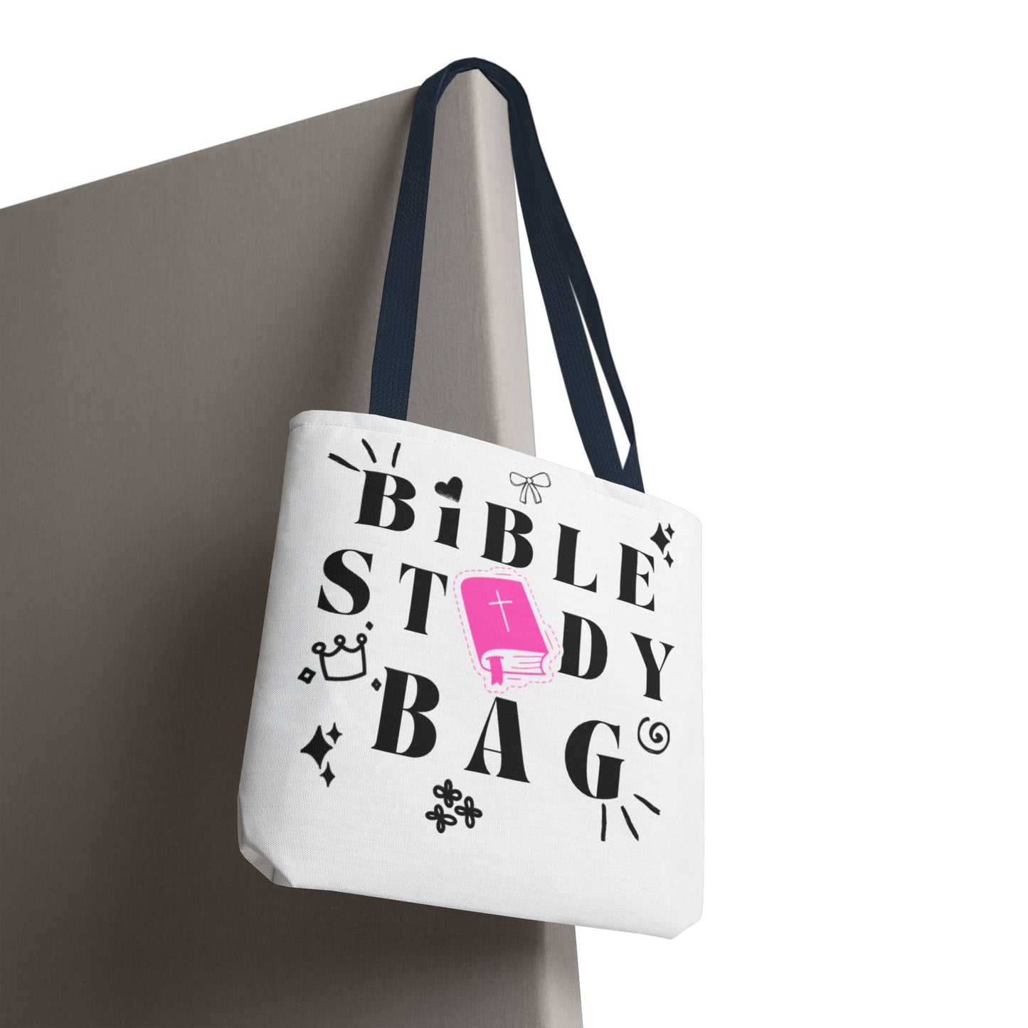 Bible Study Tote Bag - Stylish All-Over Print for Women's Spiritual Journey