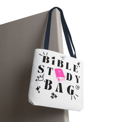Bible Study Tote Bag - Stylish All-Over Print for Women's Spiritual Journey