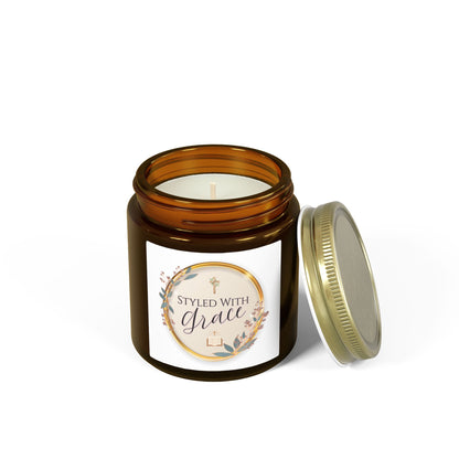 "Styled With Grace"— Coconut Apricot Soy Candle 4oz & 9oz