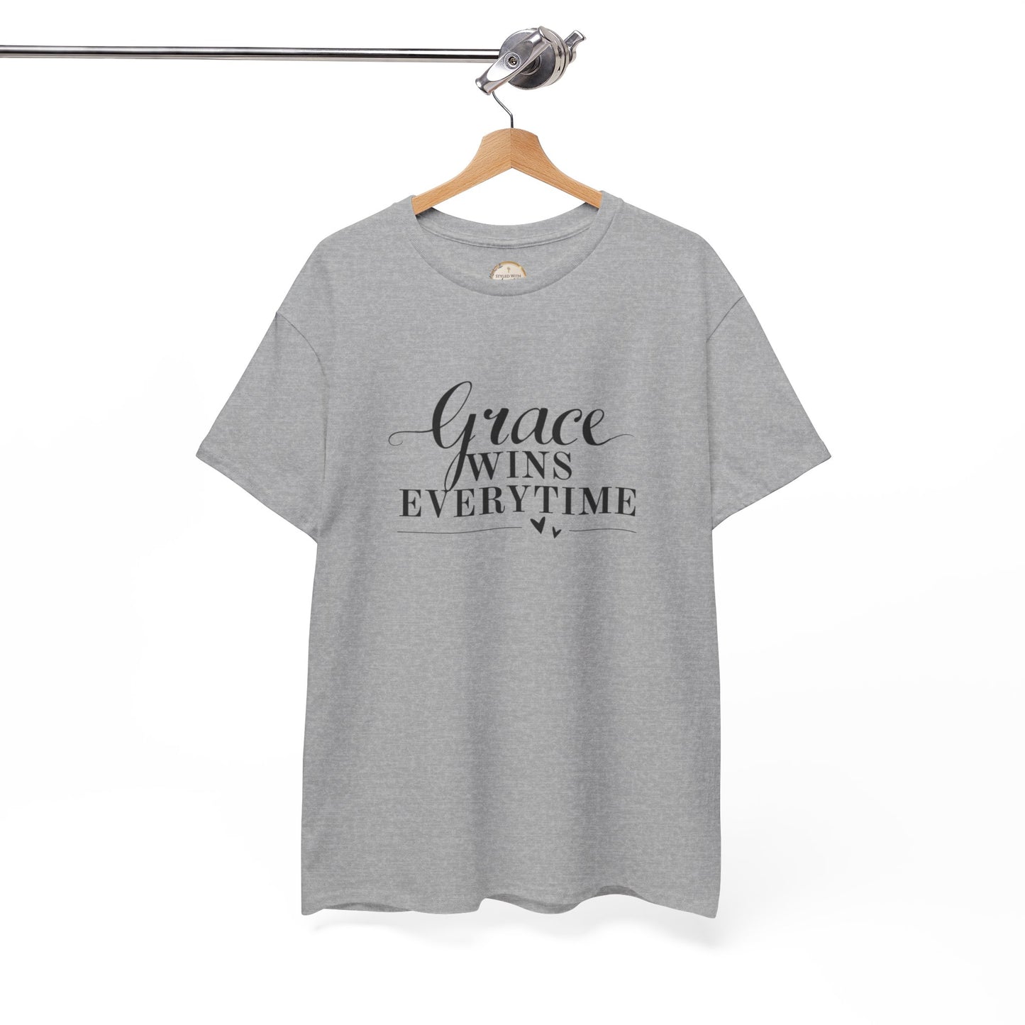 Grace Wins Every Time Tee — Inspirational Christian Graphic T-Shirt