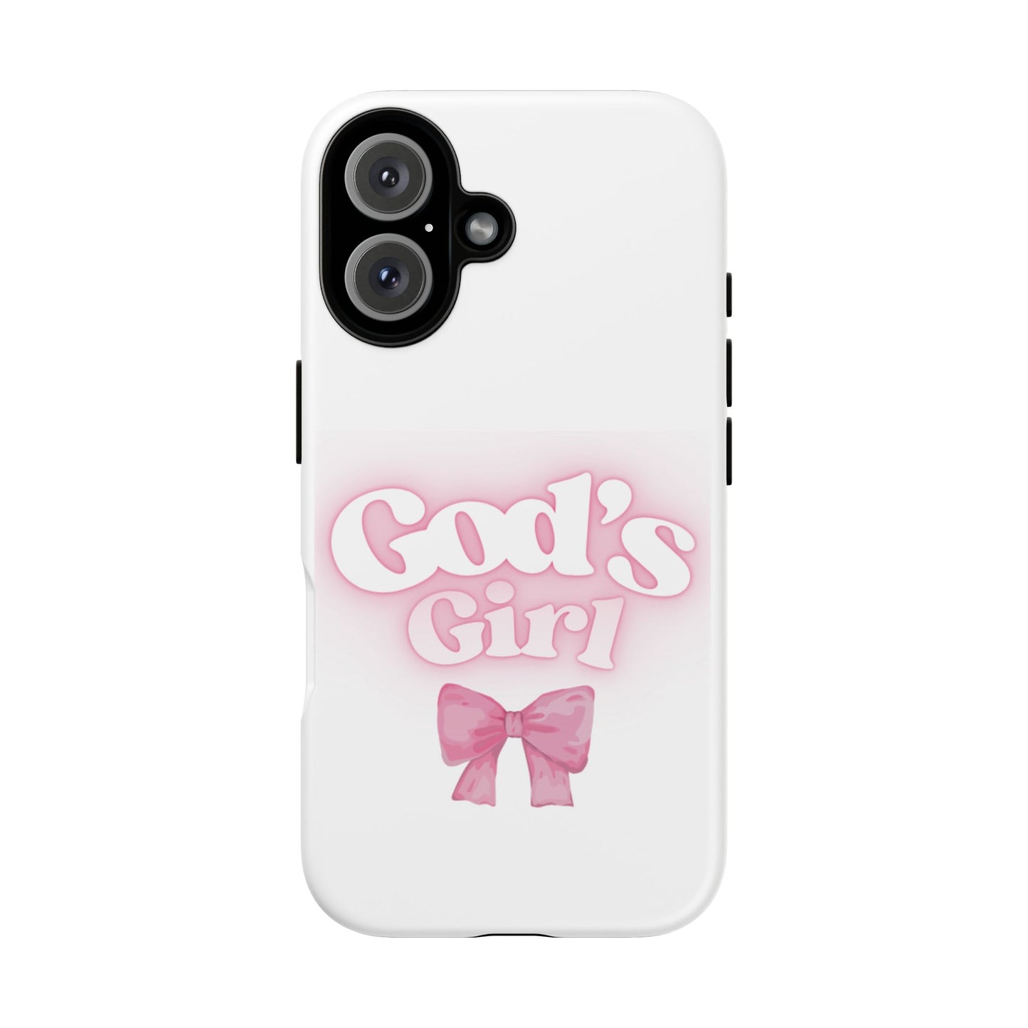 God's Girl Cute Phone Case, Pink Bow Case, Faith-Based Gifts, Christian Accessories, Birthday Present, Inspirational Jewelry