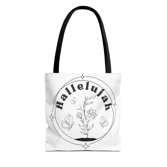 Hallelujah Tote Bag - Stylish All-Over Print for Women's Spiritual Journey