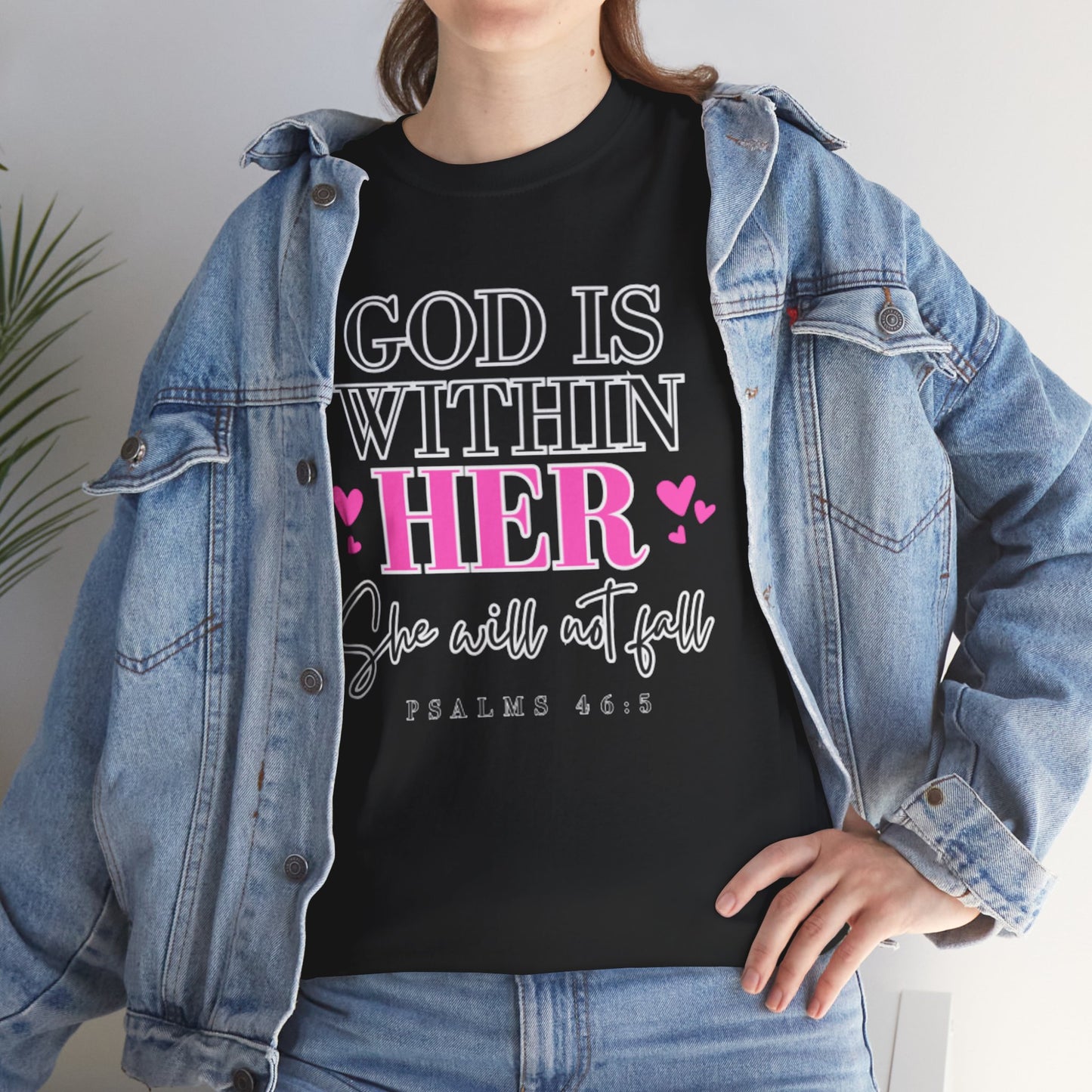 God Is Within Her Unisex Heavy Cotton Tee