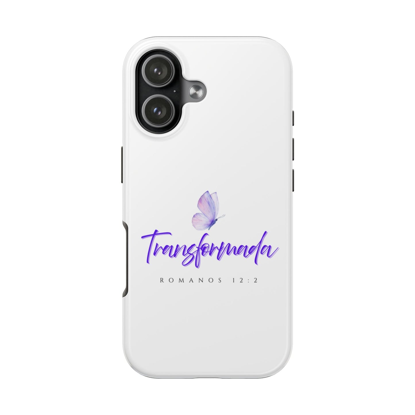 Transformada Phone Case, Inspirational Gift, Scripture Cases, Christian Accessories, Floral Design, Unique Phone Protection