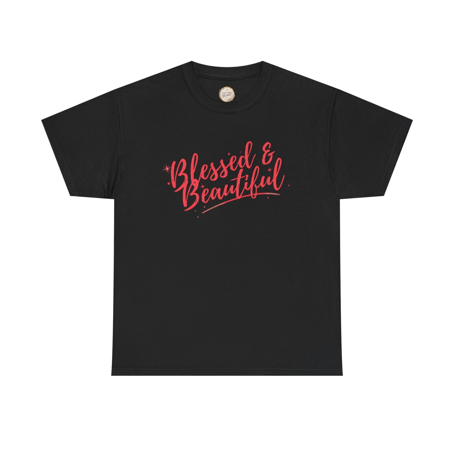 Blessed & Beautiful Unisex Heavy Cotton Tee - Inspirational Casual Wear