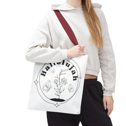 Hallelujah Tote Bag - Stylish All-Over Print for Women's Spiritual Journey