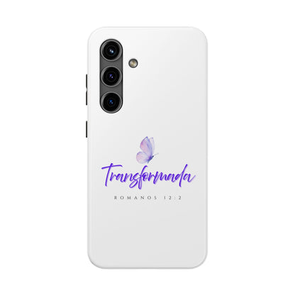 Transformada Phone Case, Inspirational Gift, Scripture Cases, Christian Accessories, Floral Design, Unique Phone Protection