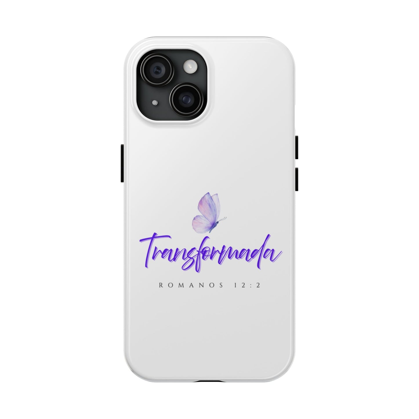 Transformada Phone Case, Inspirational Gift, Scripture Cases, Christian Accessories, Floral Design, Unique Phone Protection