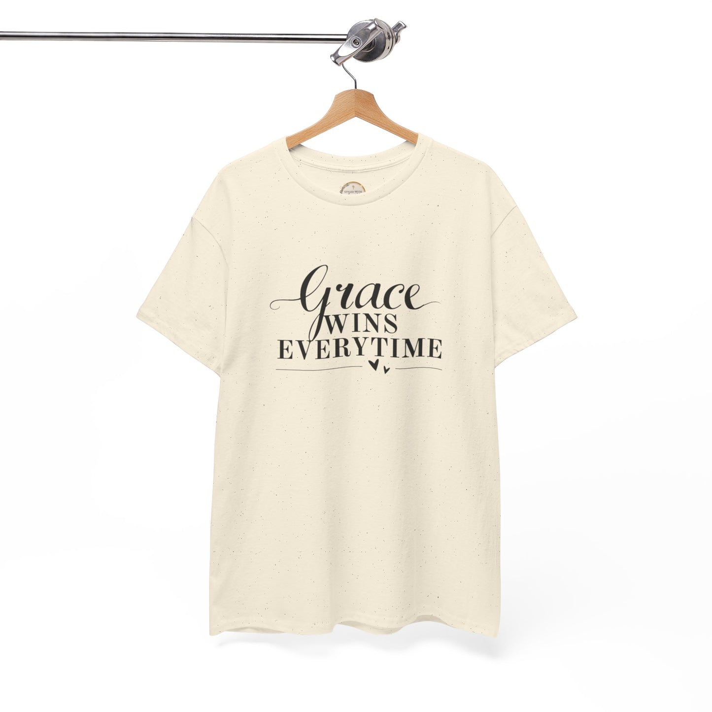 Grace Wins Every Time Tee — Inspirational Christian Graphic T-Shirt