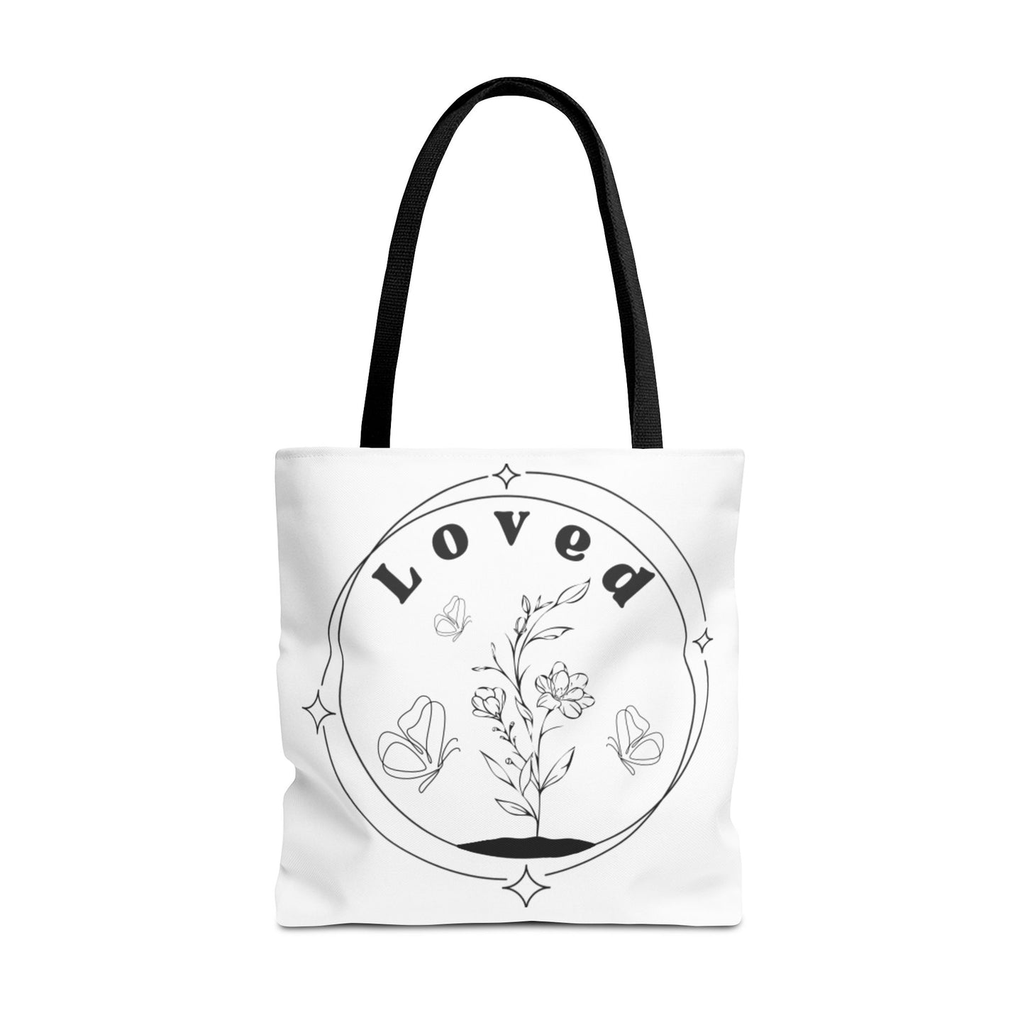 Loved Tote Bag - Stylish All-Over Print for Women's Spiritual Journey