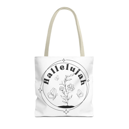 Hallelujah Tote Bag - Stylish All-Over Print for Women's Spiritual Journey