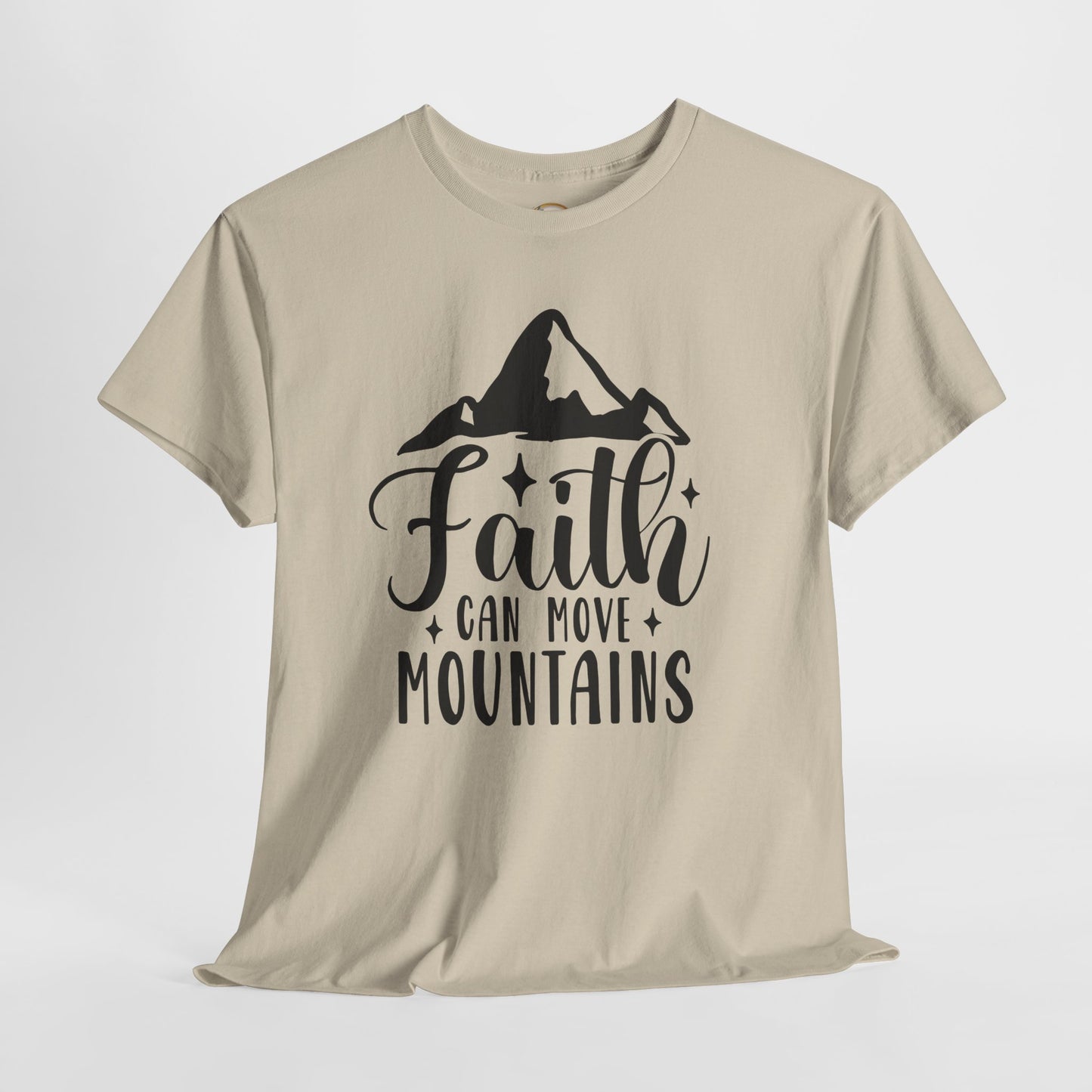 Faith Can Move Mountains - Unisex Heavy Cotton Tee