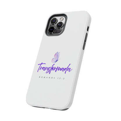 Transformada Phone Case, Inspirational Gift, Scripture Cases, Christian Accessories, Floral Design, Unique Phone Protection