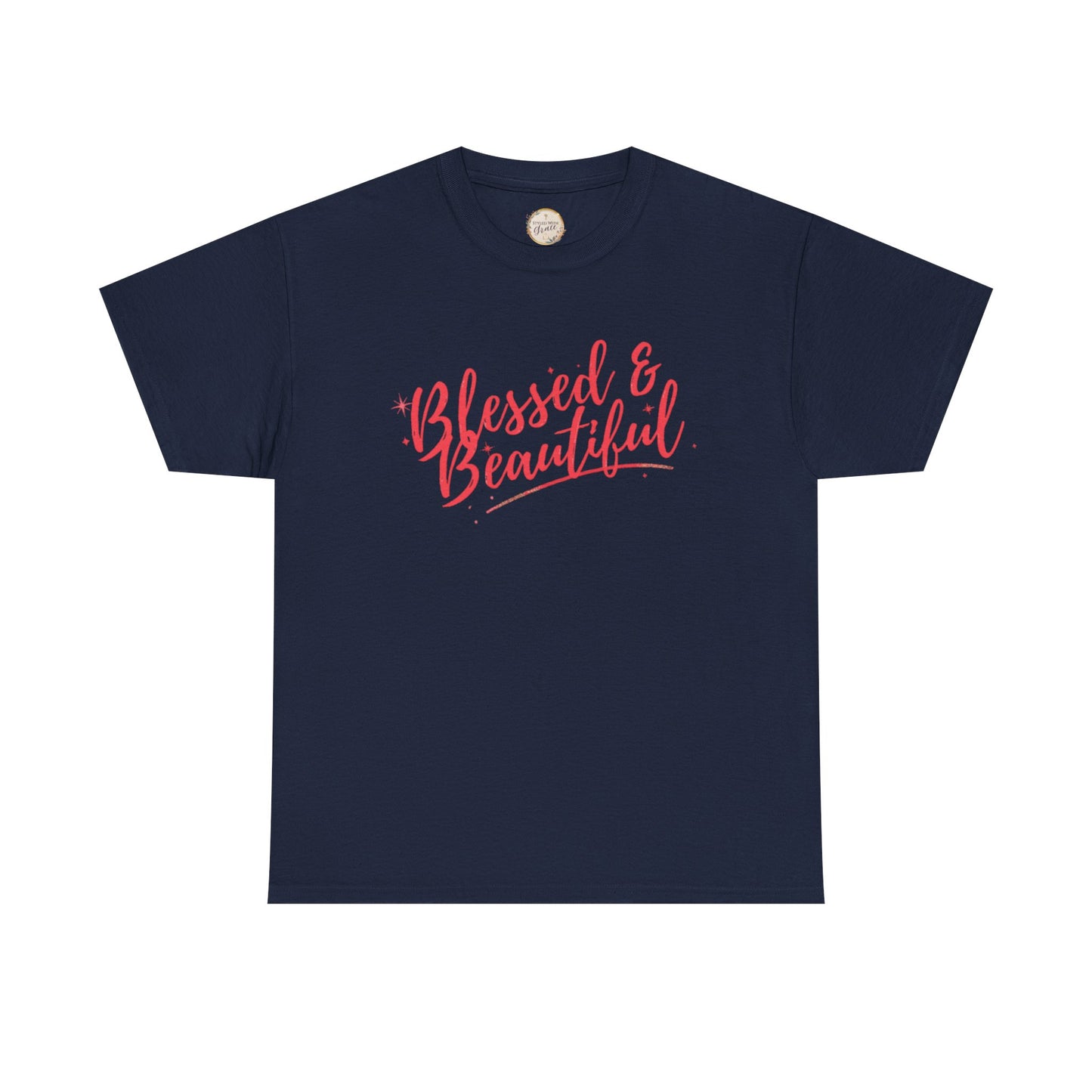 Blessed & Beautiful Unisex Heavy Cotton Tee - Inspirational Casual Wear