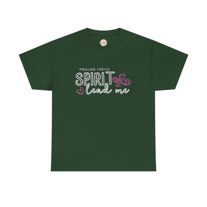 Psalms 143:10 Spirit Lead Me Unisex Heavy Cotton Tee