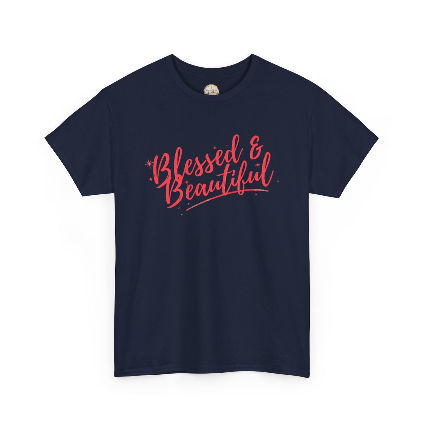 Blessed & Beautiful Unisex Heavy Cotton Tee - Inspirational Casual Wear