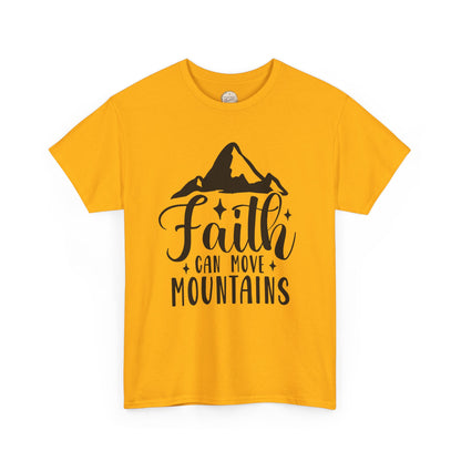 Faith Can Move Mountains - Unisex Heavy Cotton Tee