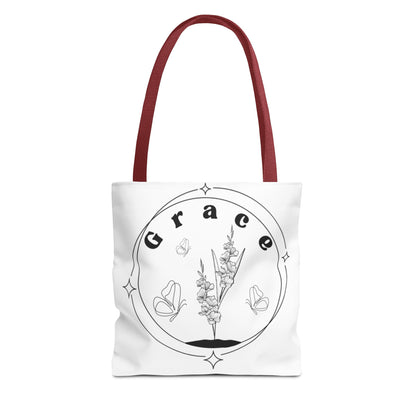 Grace Tote Bag - Stylish All-Over Print for Women's Spiritual Journey