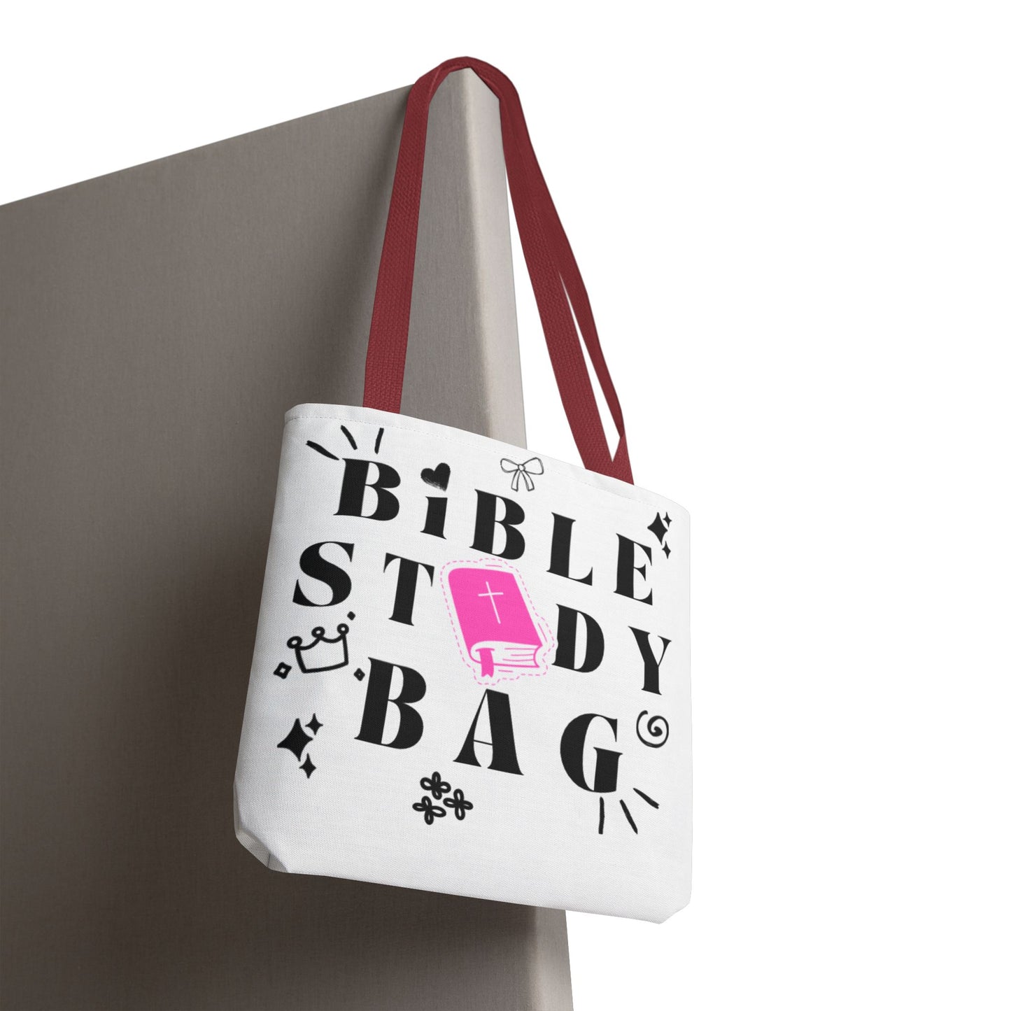 Bible Study Tote Bag - Stylish All-Over Print for Women's Spiritual Journey