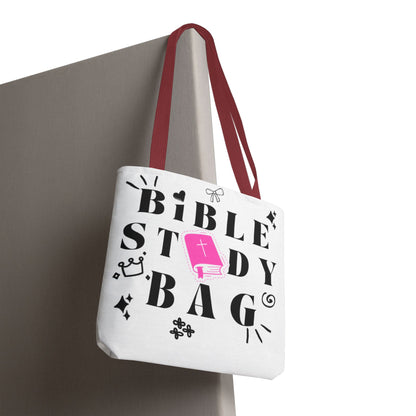 Bible Study Tote Bag - Stylish All-Over Print for Women's Spiritual Journey