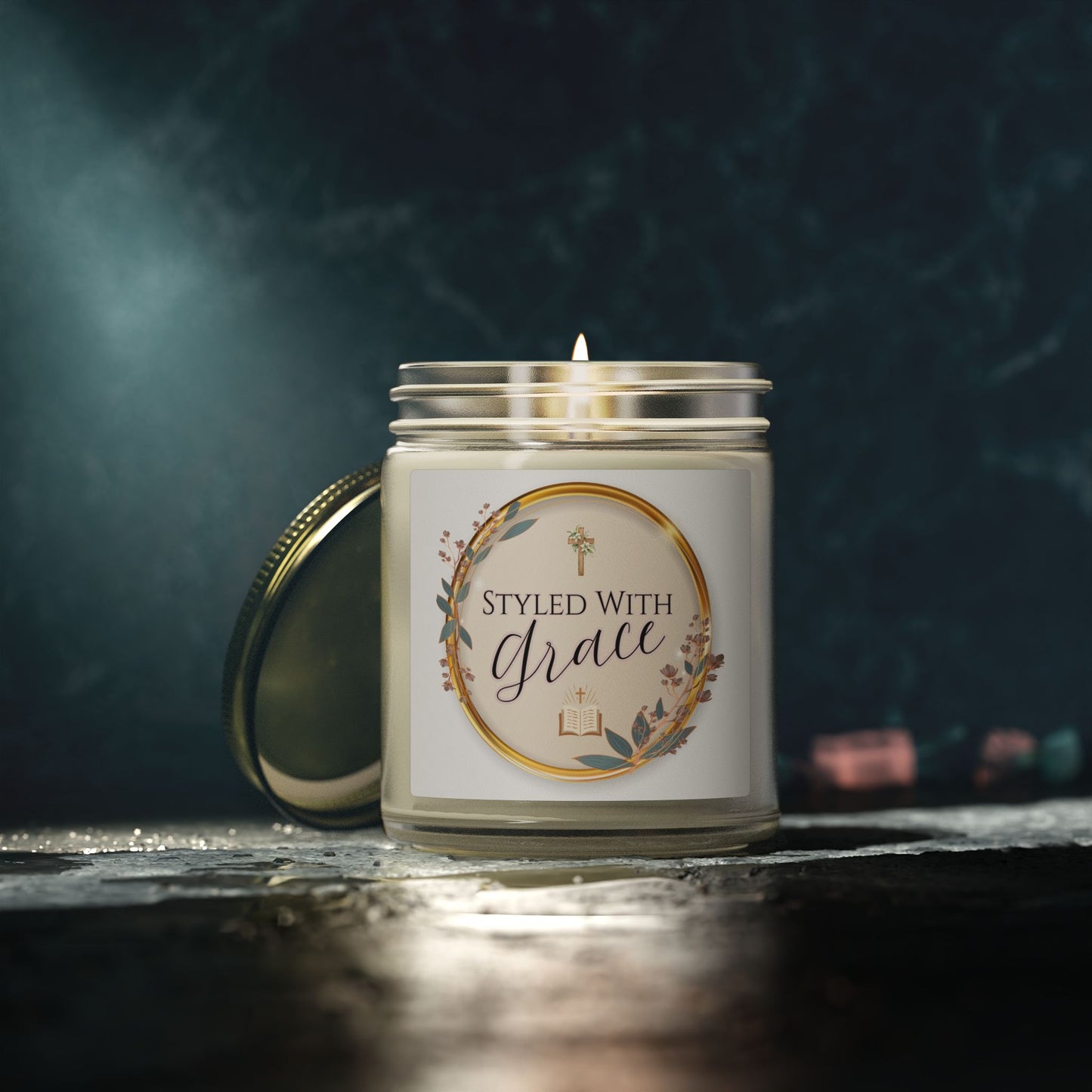 "Styled With Grace"— Coconut Apricot Soy Candle 4oz & 9oz