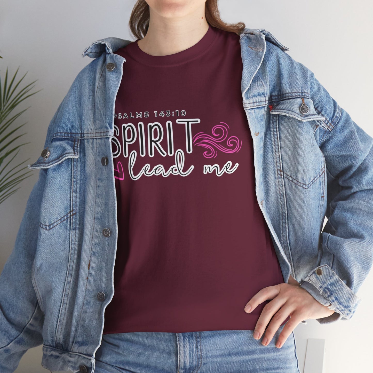 Psalms 143:10 Spirit Lead Me Unisex Heavy Cotton Tee