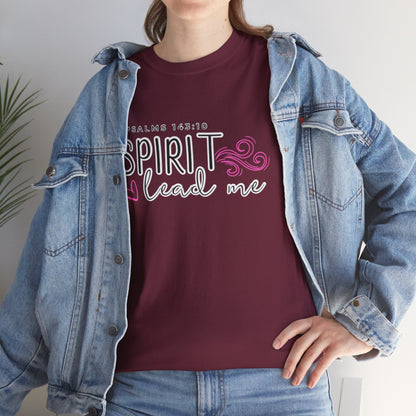 Psalms 143:10 Spirit Lead Me Unisex Heavy Cotton Tee
