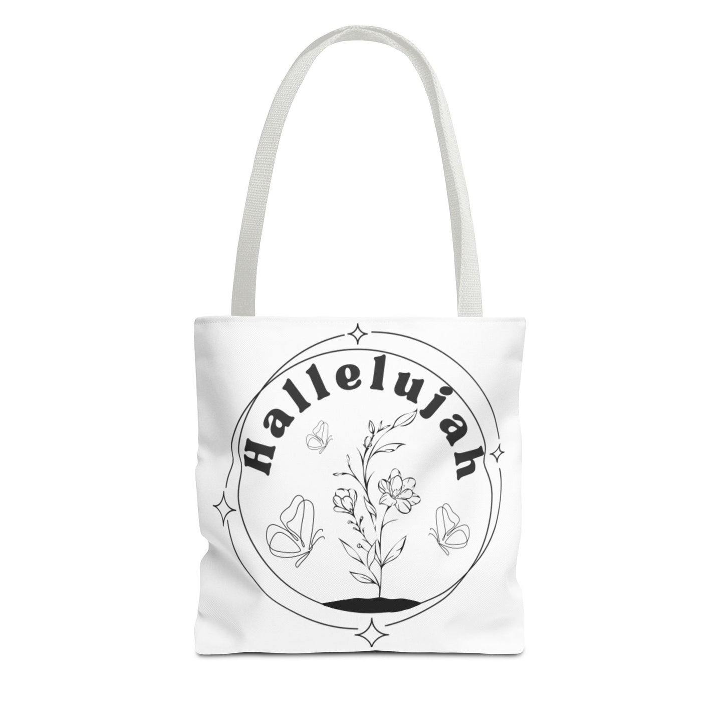 Hallelujah Tote Bag - Stylish All-Over Print for Women's Spiritual Journey