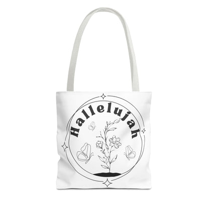 Hallelujah Tote Bag - Stylish All-Over Print for Women's Spiritual Journey