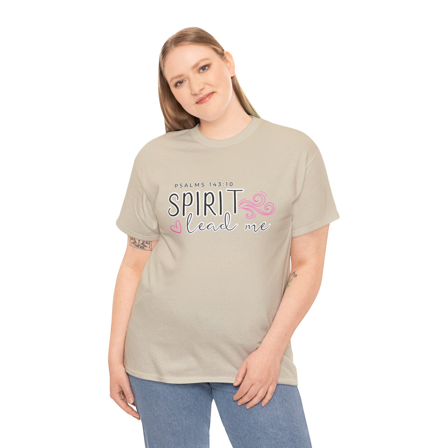 Psalms 143:10 Spirit Lead Me Unisex Heavy Cotton Tee