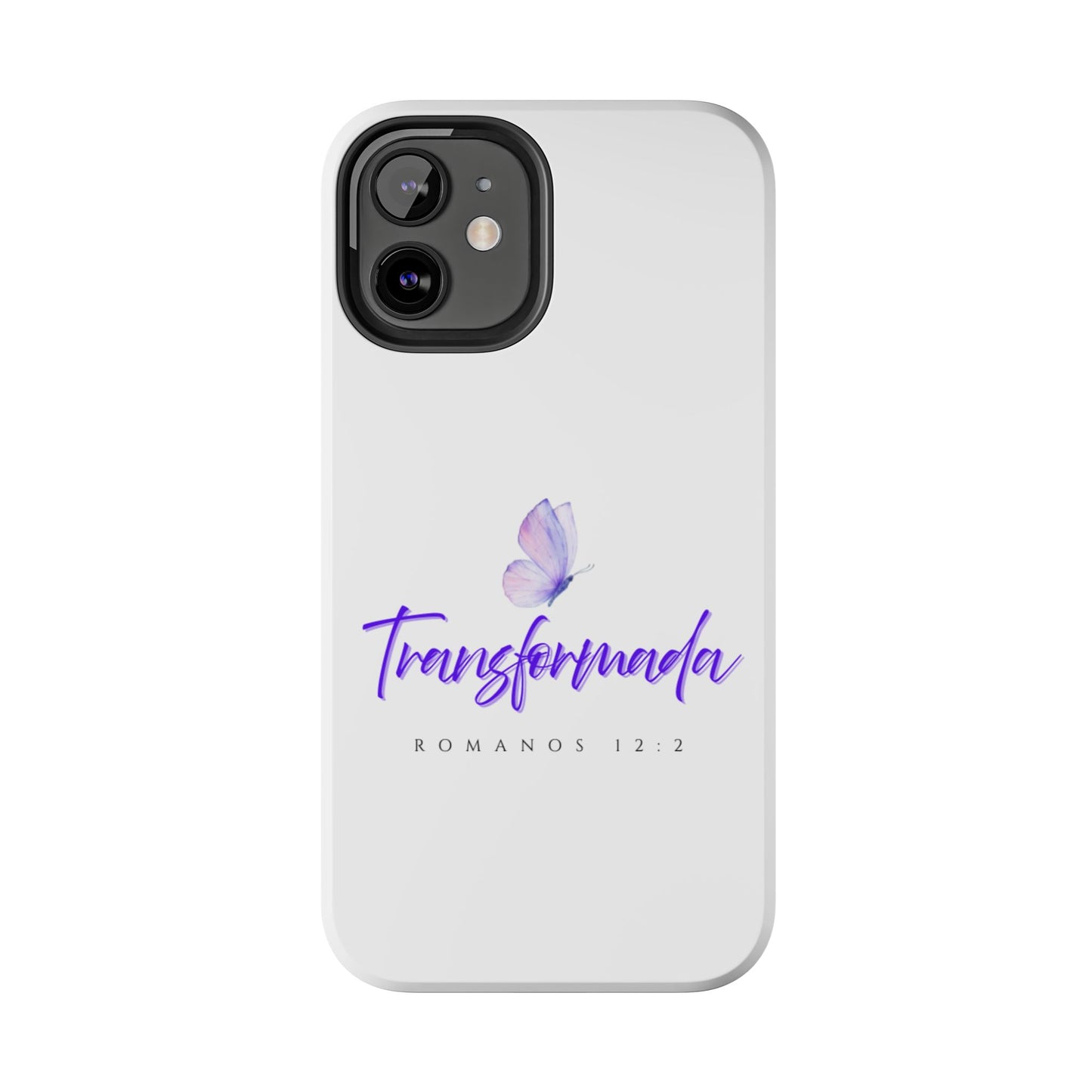Transformada Phone Case, Inspirational Gift, Scripture Cases, Christian Accessories, Floral Design, Unique Phone Protection