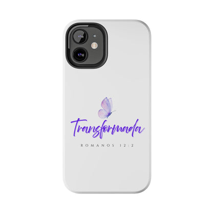 Transformada Phone Case, Inspirational Gift, Scripture Cases, Christian Accessories, Floral Design, Unique Phone Protection