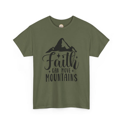 Faith Can Move Mountains - Unisex Heavy Cotton Tee