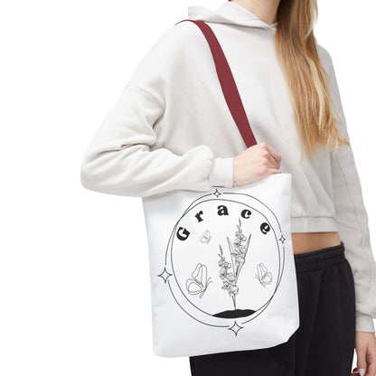 Grace Tote Bag - Stylish All-Over Print for Women's Spiritual Journey